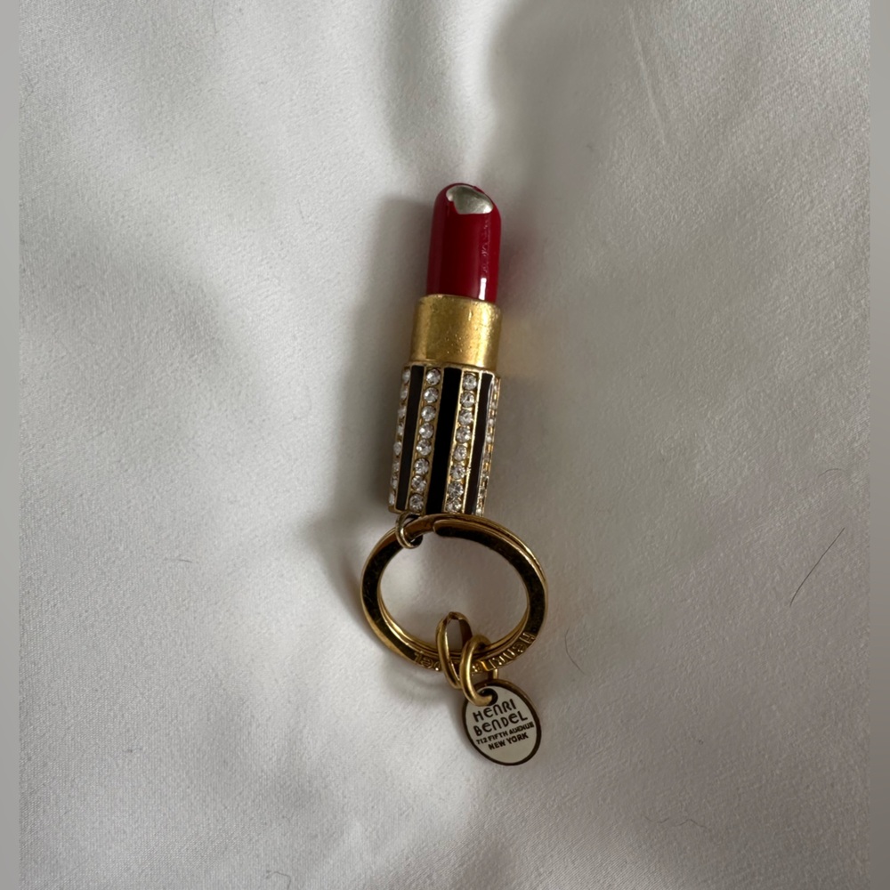 Henri Bendel Lipstick Keychain